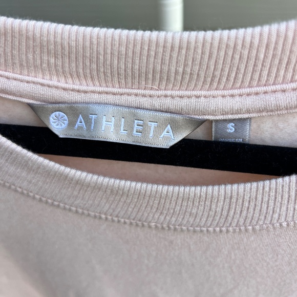 Athleta Blush Pink Long Sleeve Crewneck Pullover | Women’s Small - Picture 3 of 4
